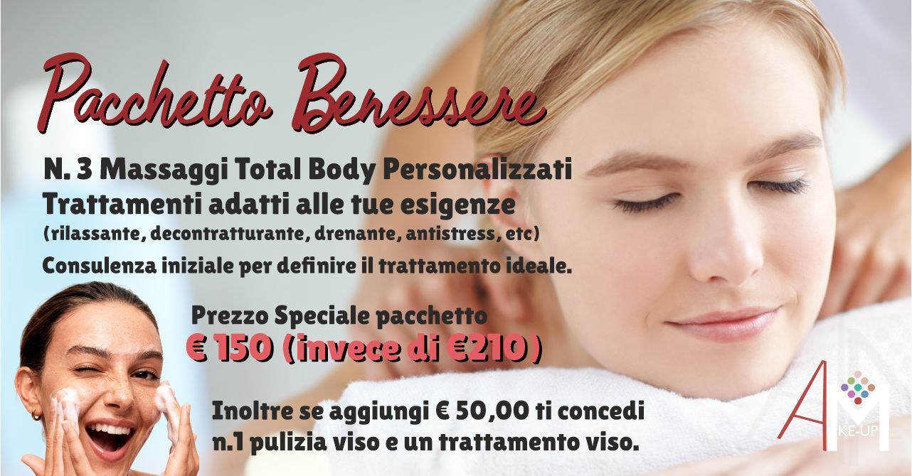 Promozione Annalisa Make-Up Artist, Pacchetto Benessere